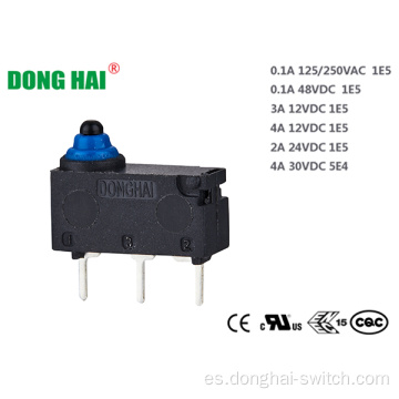 Microinterruptor subminiatura a prueba de polvo de larga duración